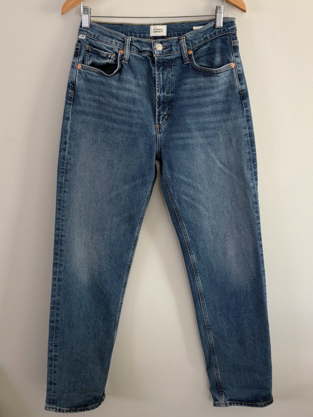 Citizens Of Humanity - “Daphne” Straight High Waisted Blue Jeans